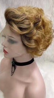 Lace Front Short Curly Human Hair Wig Multiple Colors Available