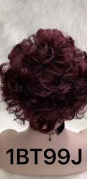 Lace Front Short Curly Human Hair Wig Multiple Colors Available