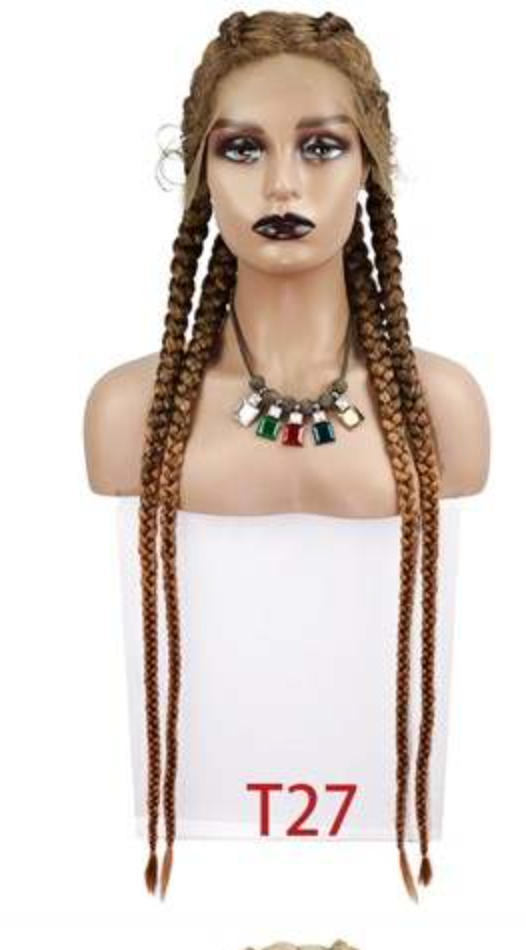 Cornrow Remi Baby Hair Lace Front Wig