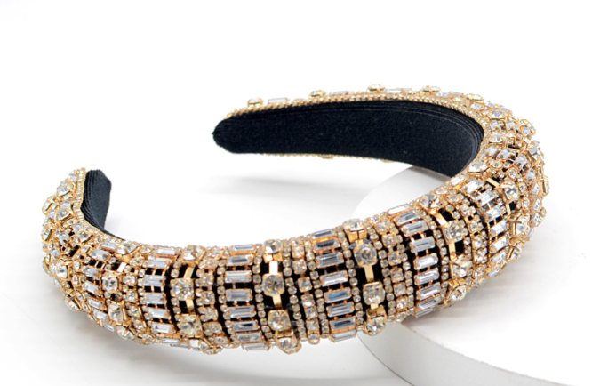 Rhinestone Beaded Headband