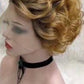 Lace Front Short Curly Human Hair Wig Multiple Colors Available
