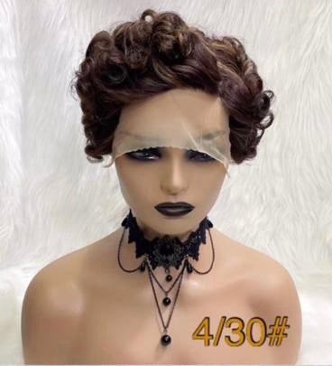 Short Cut Pixie Wig 100% Human hair Multiple Colors Available